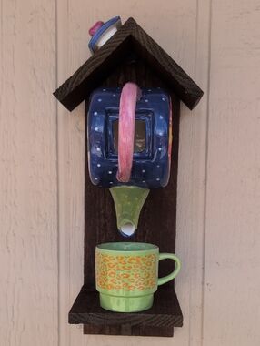 Rustic Wooden Handmade Bird Feeder Take A Walk On The Wild Side